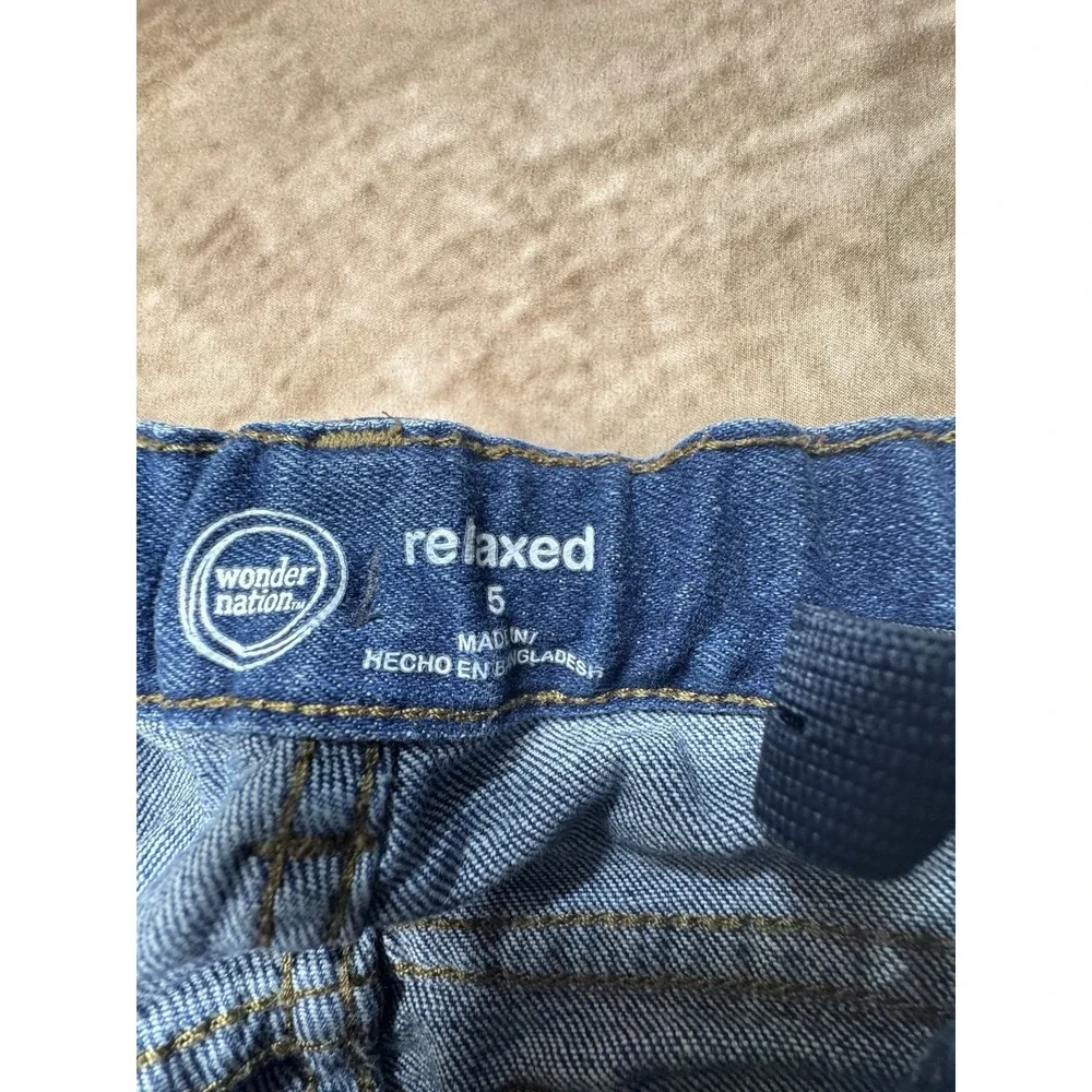 Boys Kids Blue Jeans 2 PAIRS Size 5 ~ Osh Kosh, Wonder Nation